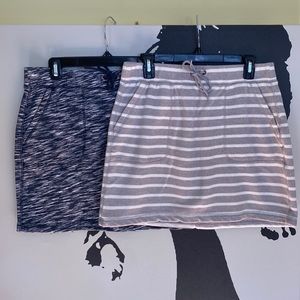 Two Cute Fleecy Joe Fresh Mini Skirts - Size L